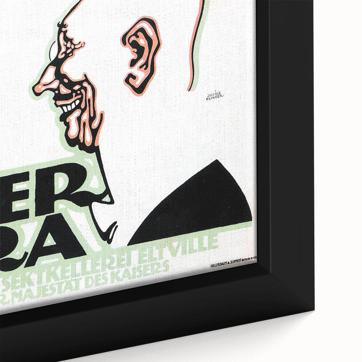 Vintage Müller Extra Champagne Ad – Retro German Poster Wall Art