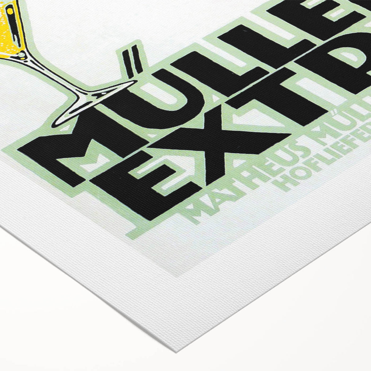 Vintage Müller Extra Champagne Ad – Retro German Poster Wall Art