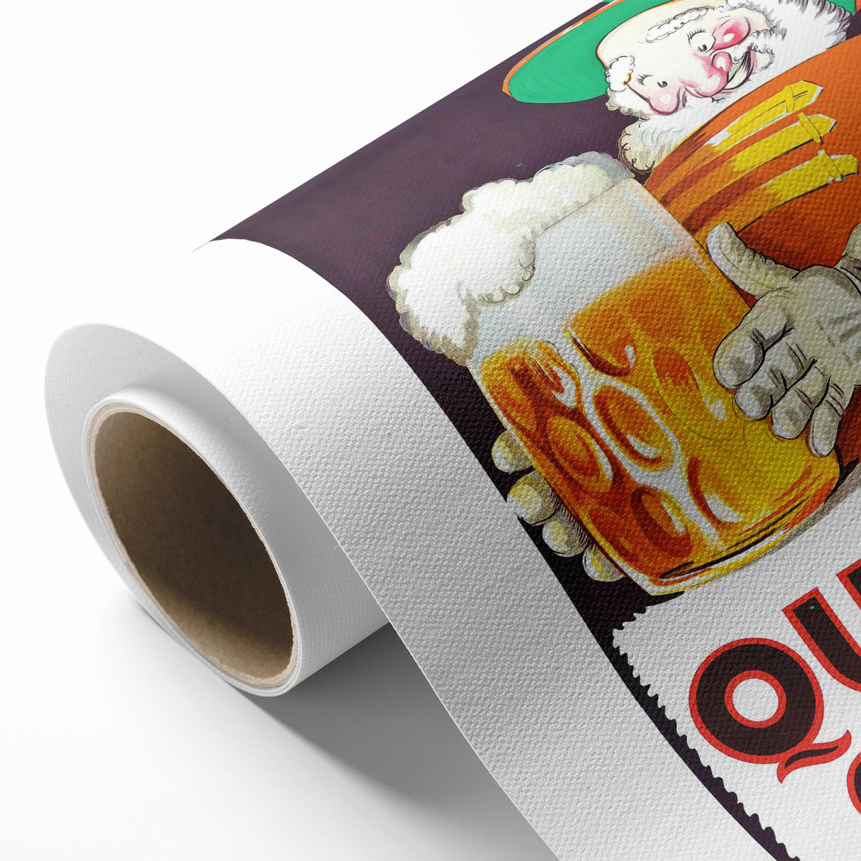 Vintage Quilmes Cristal Poster – Retro Beer Ad with Cheerful Character