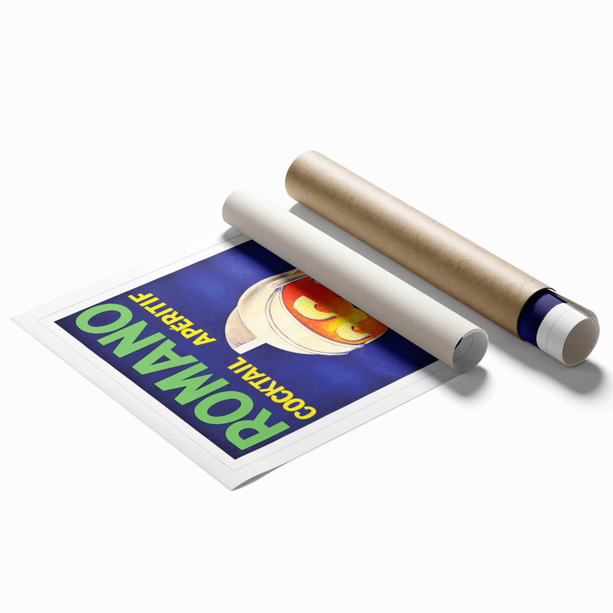 Vintage Romano Cocktail Aperitif Poster – Retro Drink Advertisement