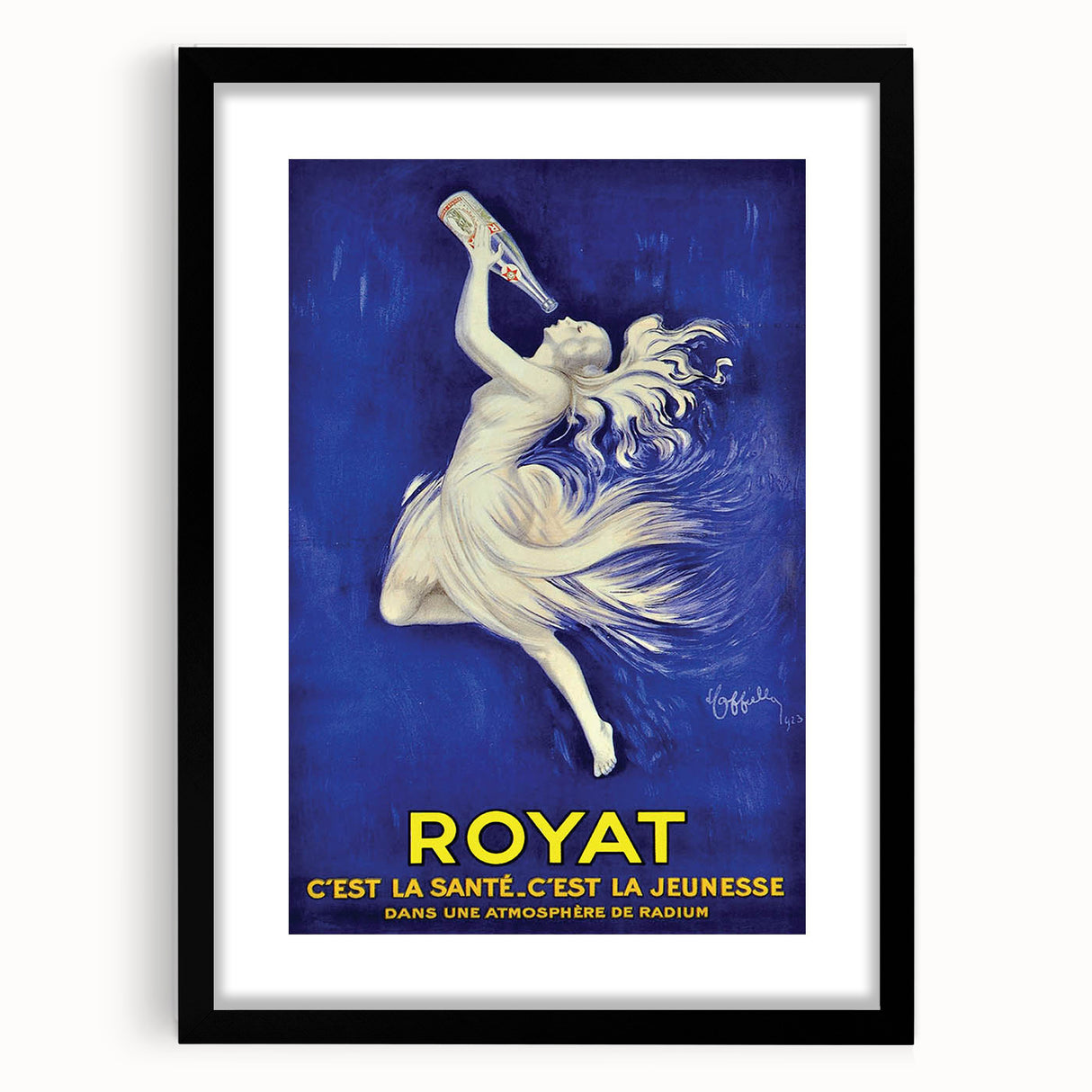 Vintage Royat Poster – Elegant Retro Advertisement with Health Message
