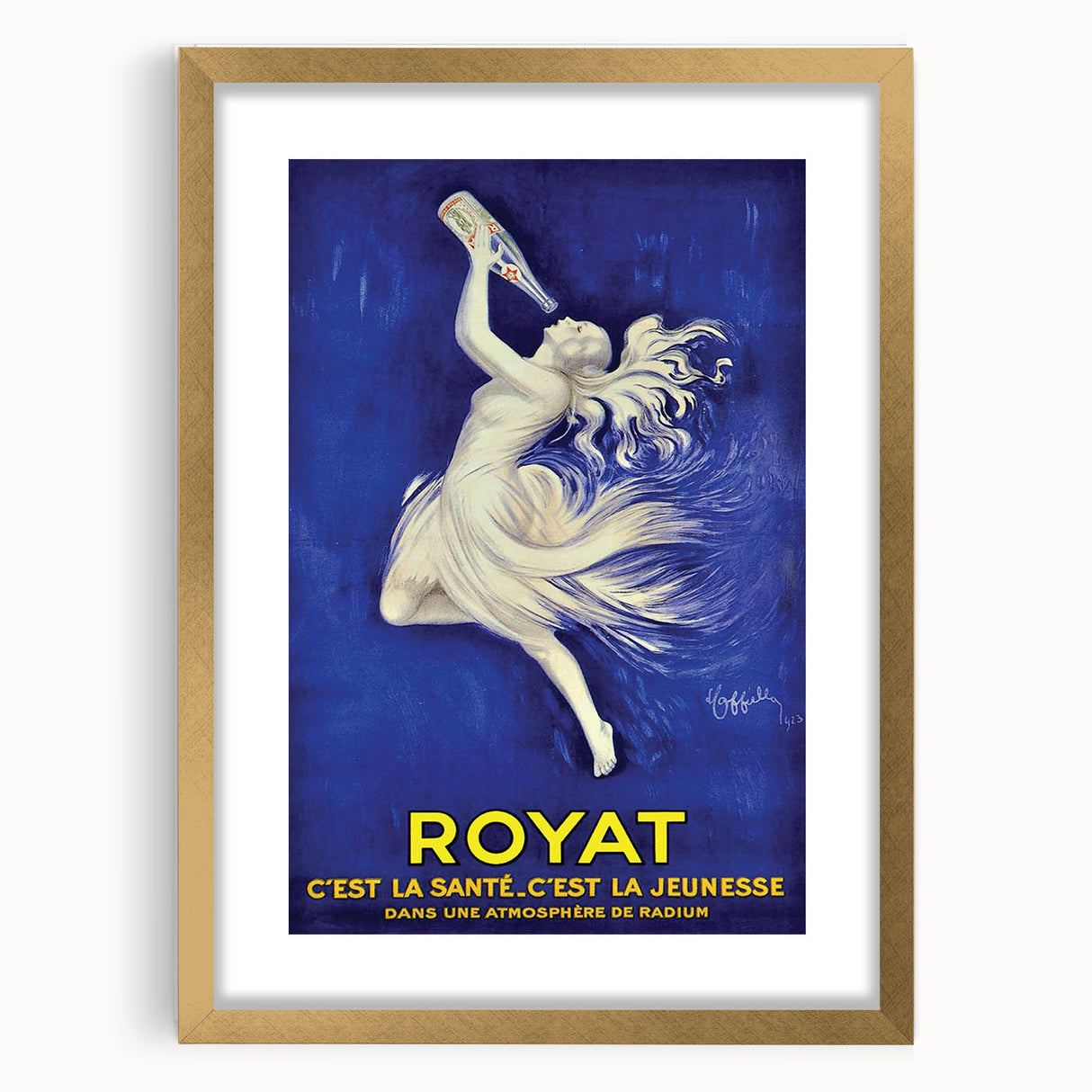 Vintage Royat Poster – Elegant Retro Advertisement with Health Message