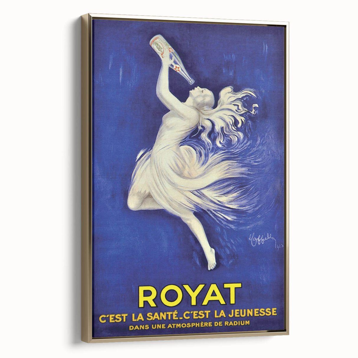 Vintage Royat Poster – Elegant Retro Advertisement with Health Message