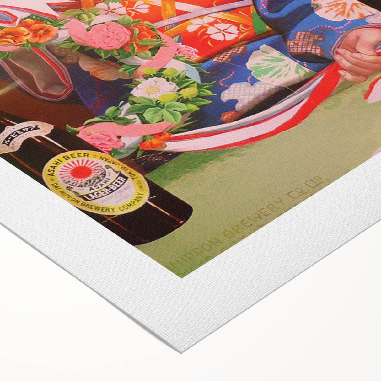 Vintage Asahi Beer Poster – Retro Japanese Advertising Wall Art