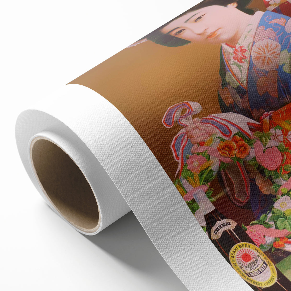 Vintage Asahi Beer Poster – Retro Japanese Advertising Wall Art