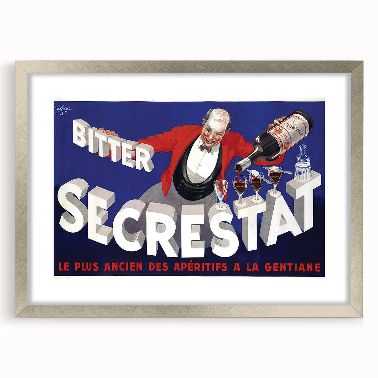 Vintage Secrestat Bitter Poster – Retro French Advertising Wall Art