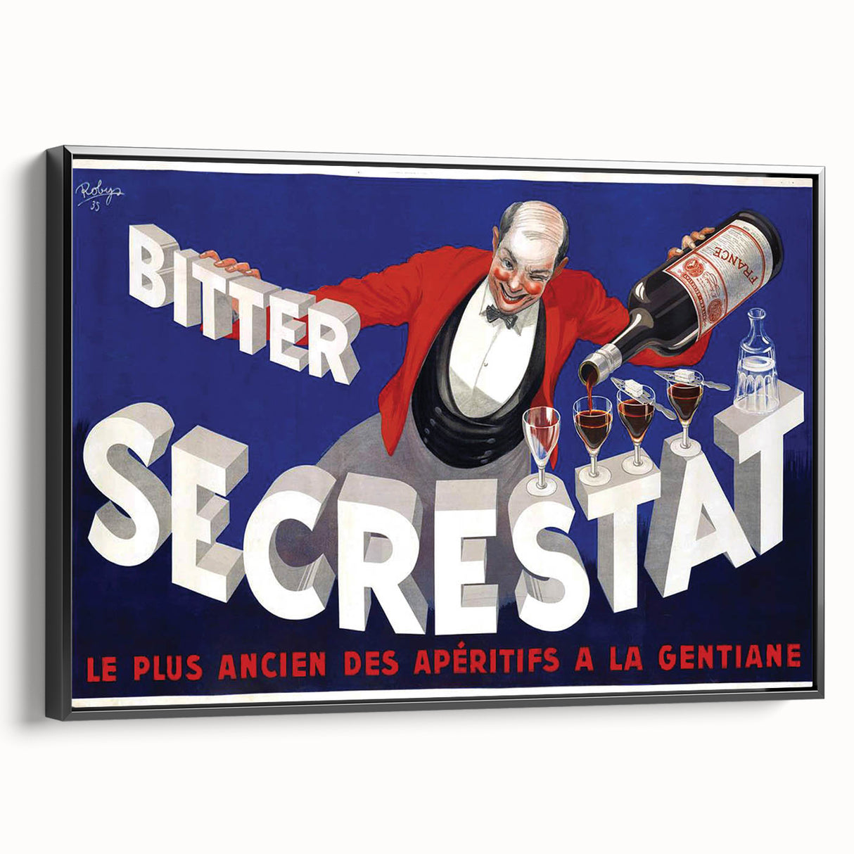 Vintage Secrestat Bitter Poster – Retro French Advertising Wall Art