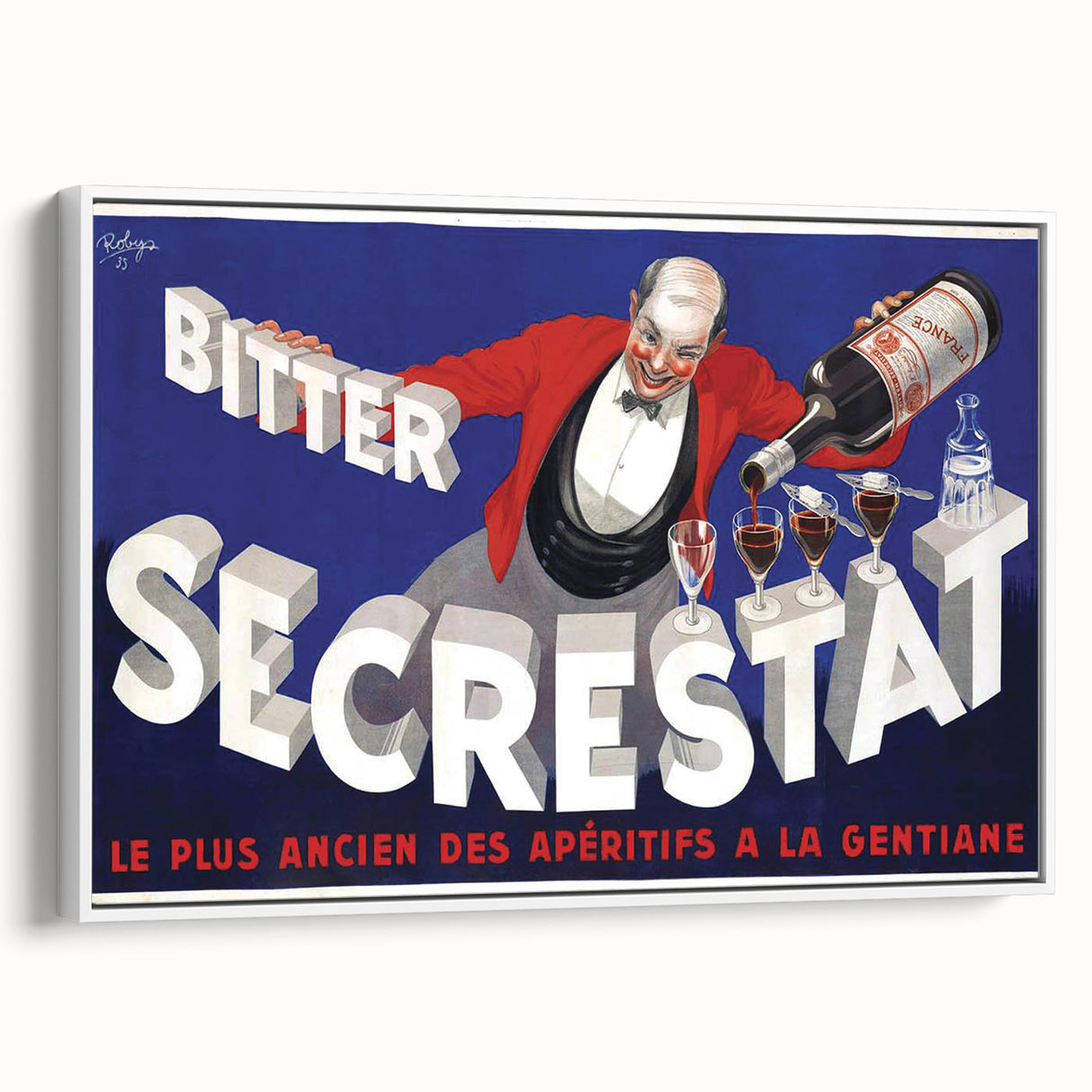 Vintage Secrestat Bitter Poster – Retro French Advertising Wall Art
