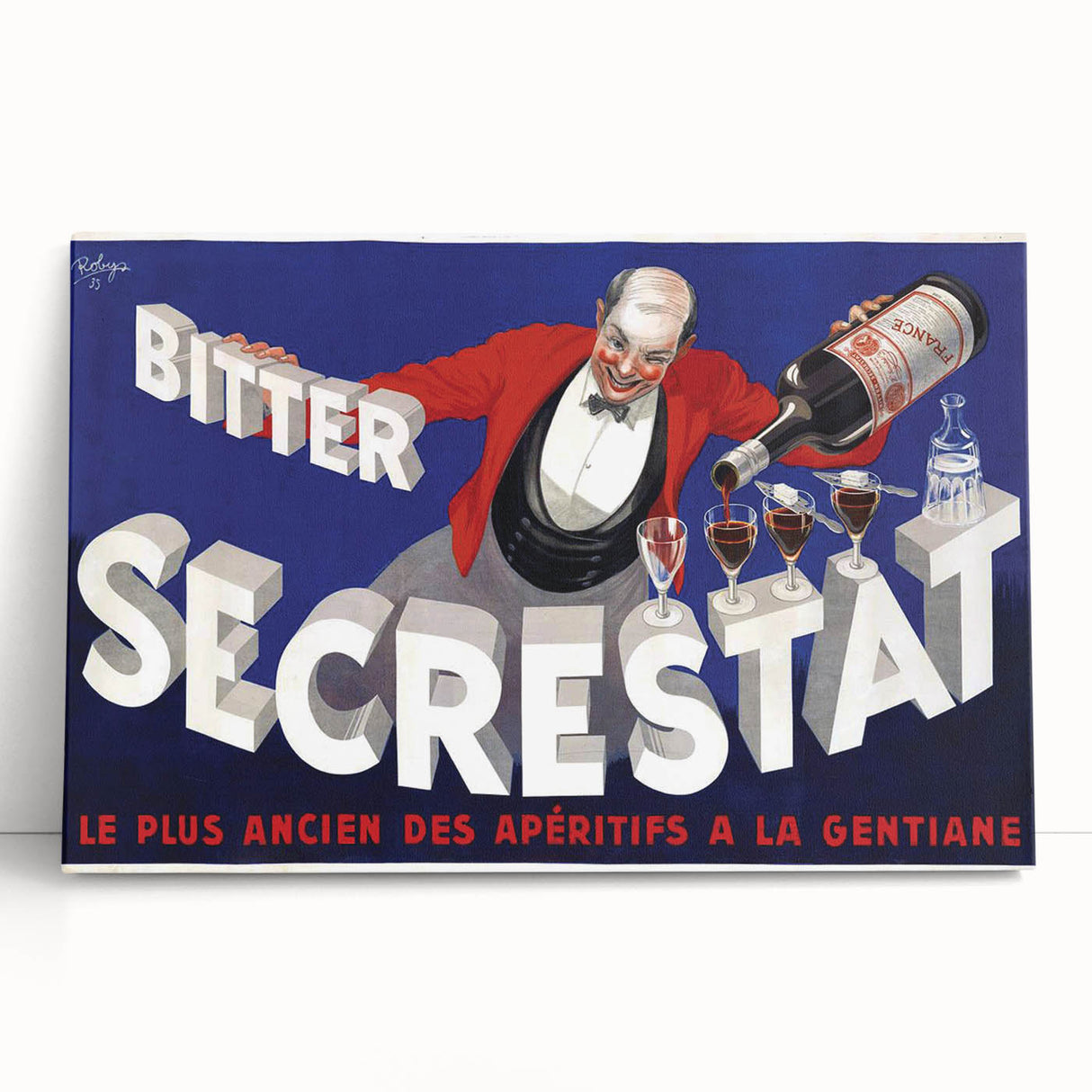 Vintage Secrestat Bitter Poster – Retro French Advertising Wall Art