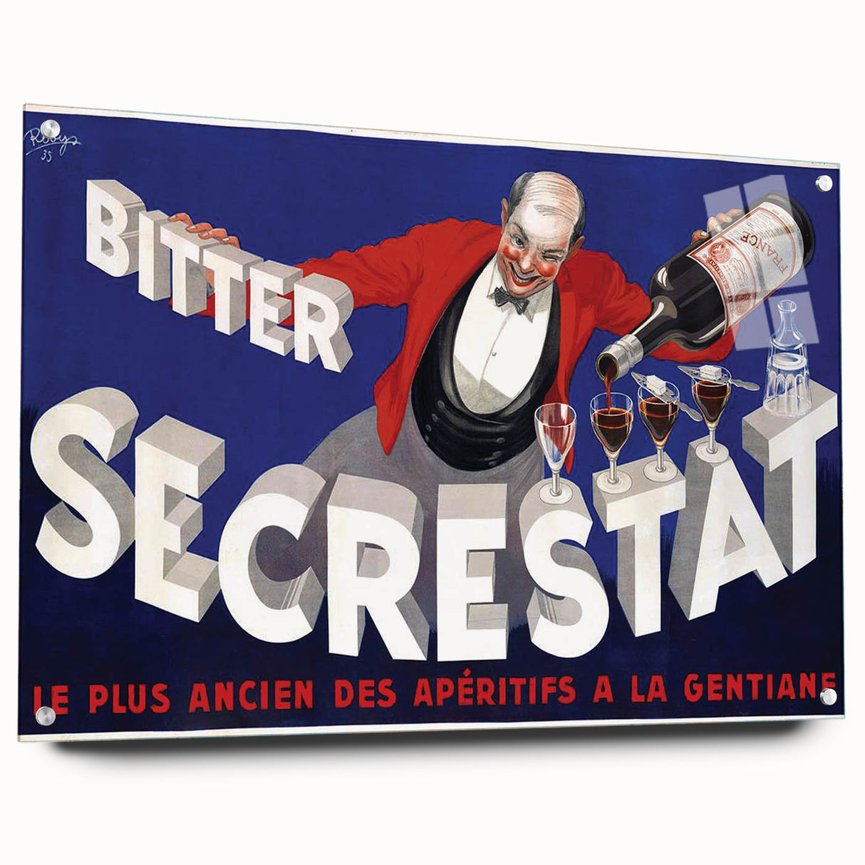 Vintage Secrestat Bitter Poster – Retro French Advertising Wall Art