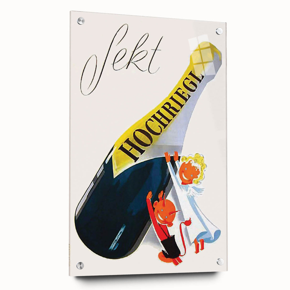 Vintage Sekt Hochriegl Poster – Retro German Advertising Wall Art