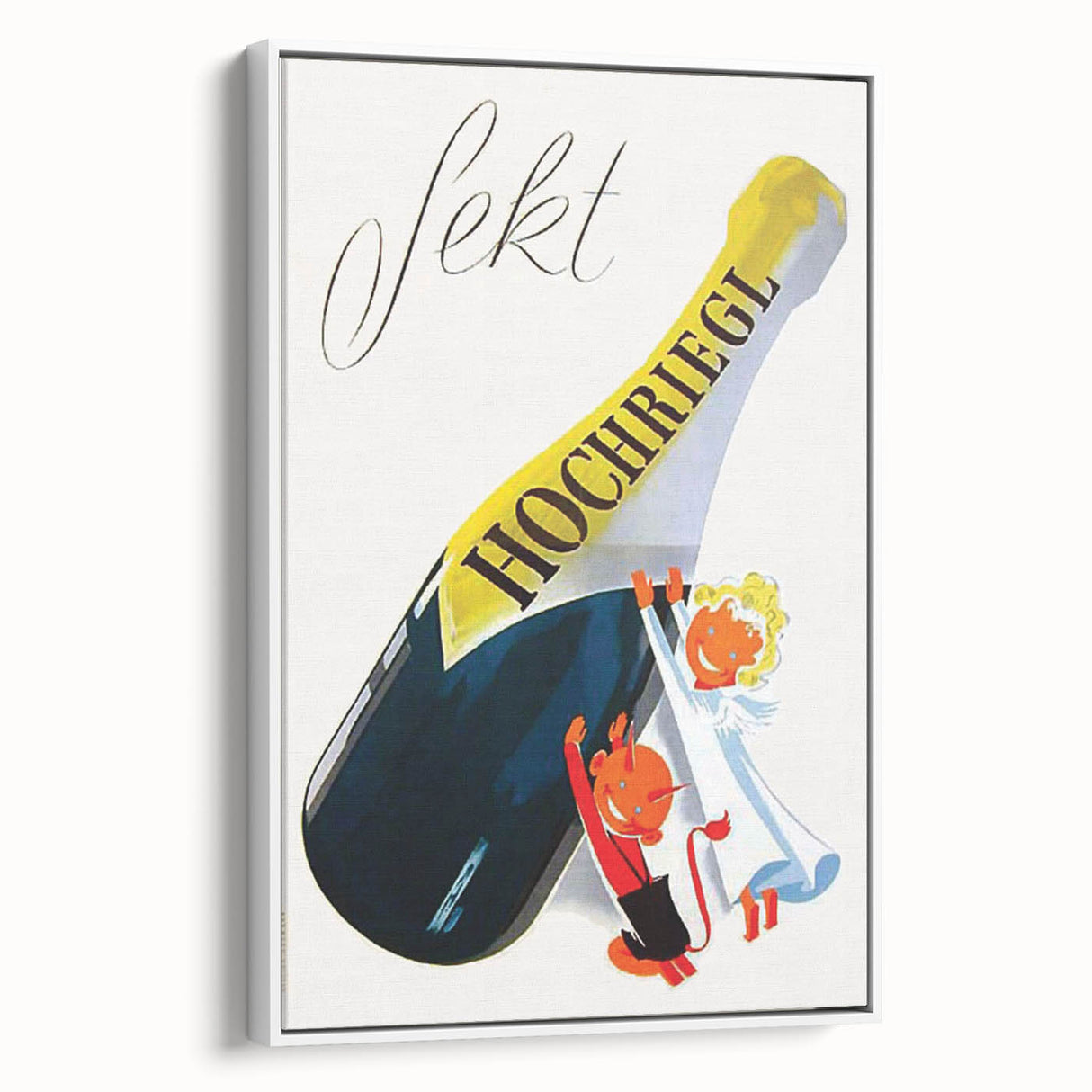 Vintage Sekt Hochriegl Poster – Retro German Advertising Wall Art