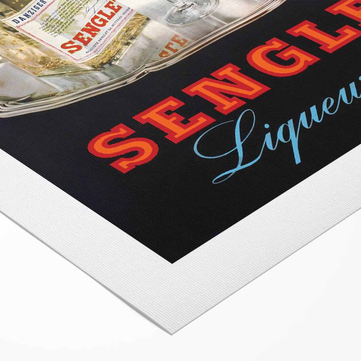 Vintage Senglet Liqueurs Poster – Retro French Advertising Art