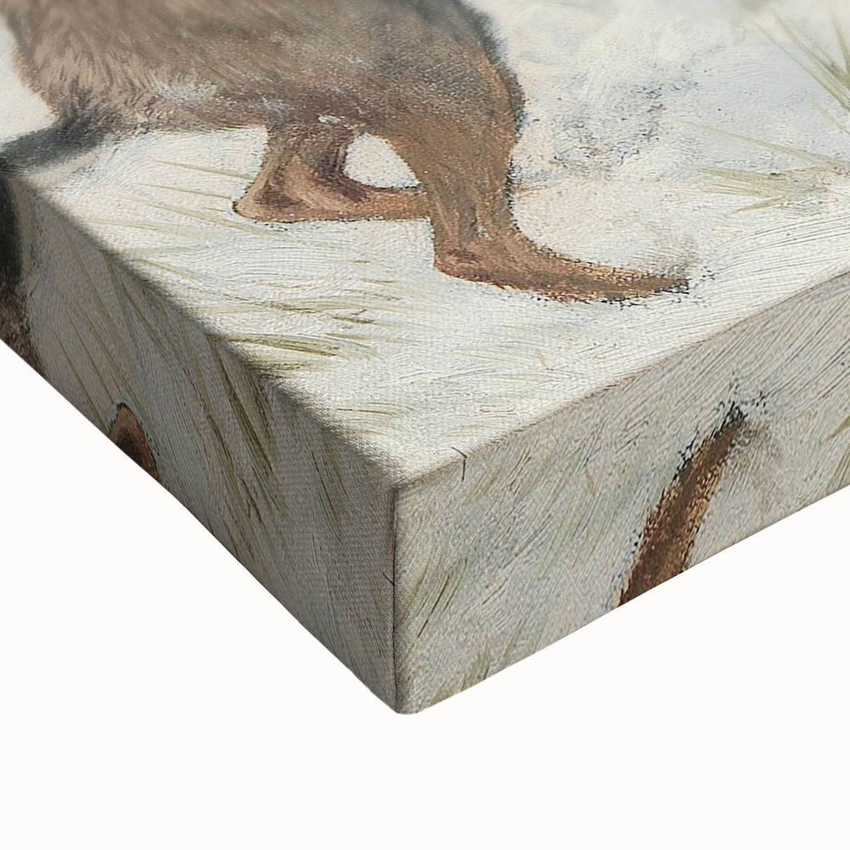 Vintage Animal Art - Snowy Hares Antique Wildlife Print