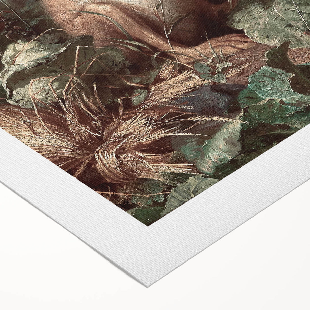 Vintage Animal Art - Hare in the Grass Antique Wildlife Print