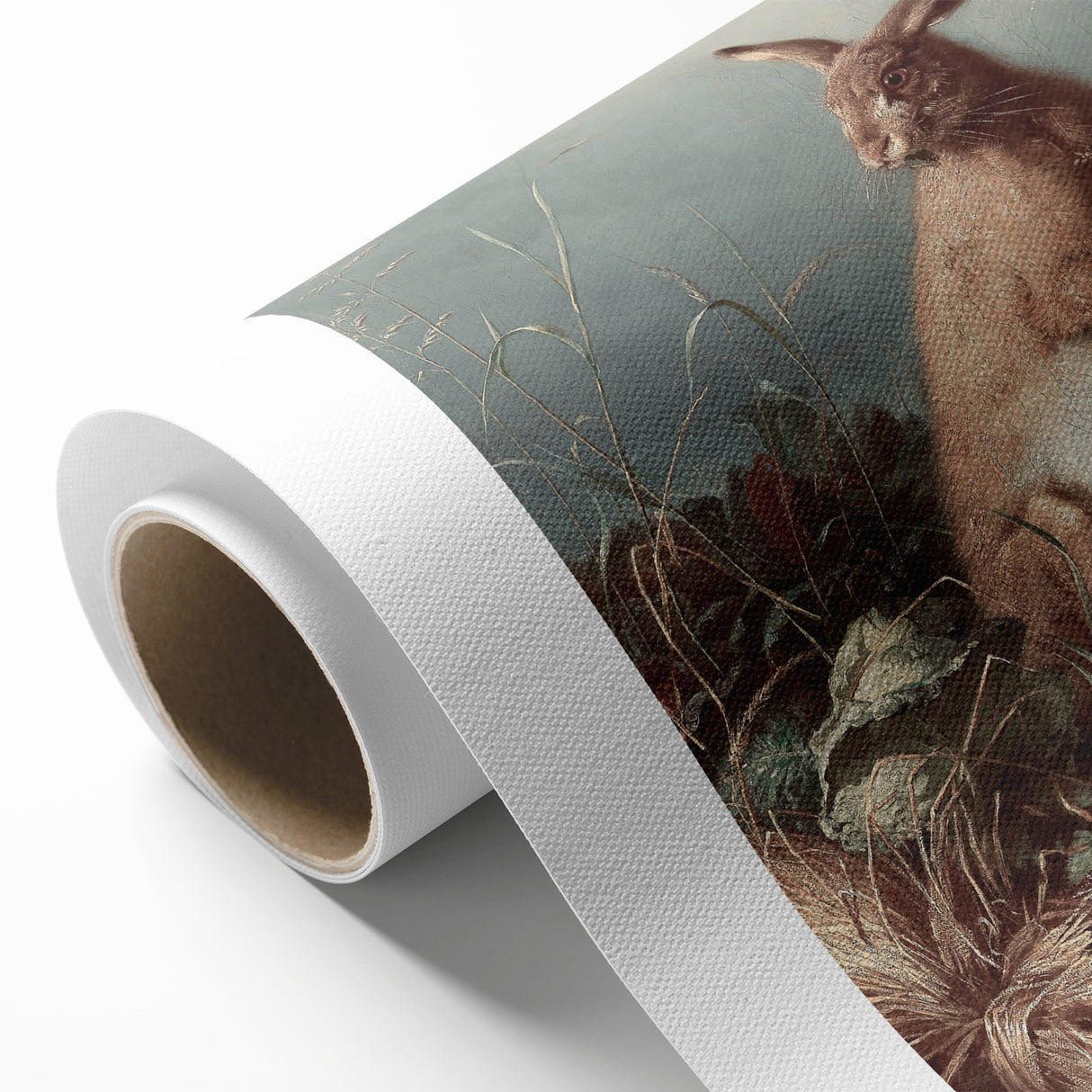 Vintage Animal Art - Hare in the Grass Antique Wildlife Print