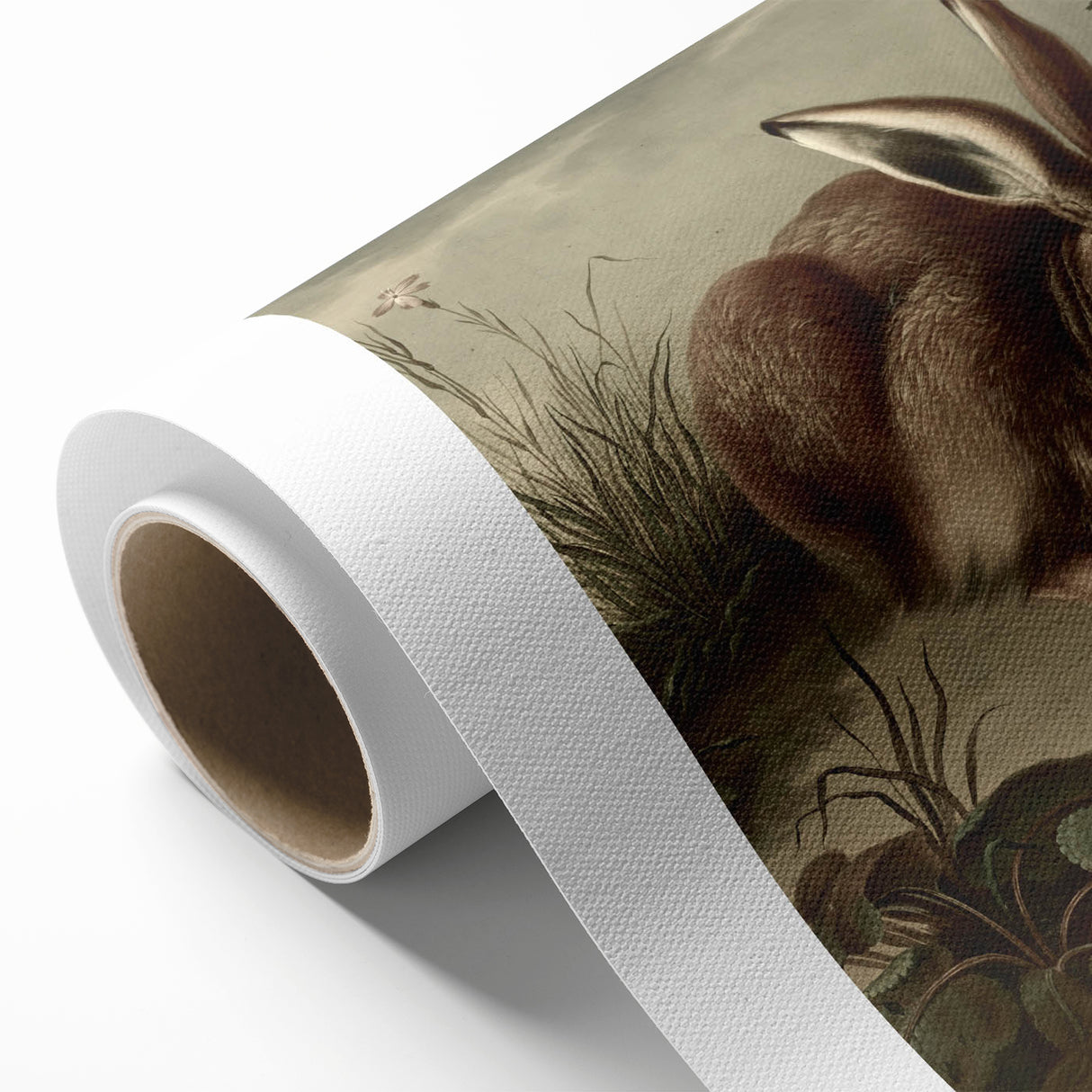 Vintage Animal Art - Rabbit in Nature Antique Wildlife Print