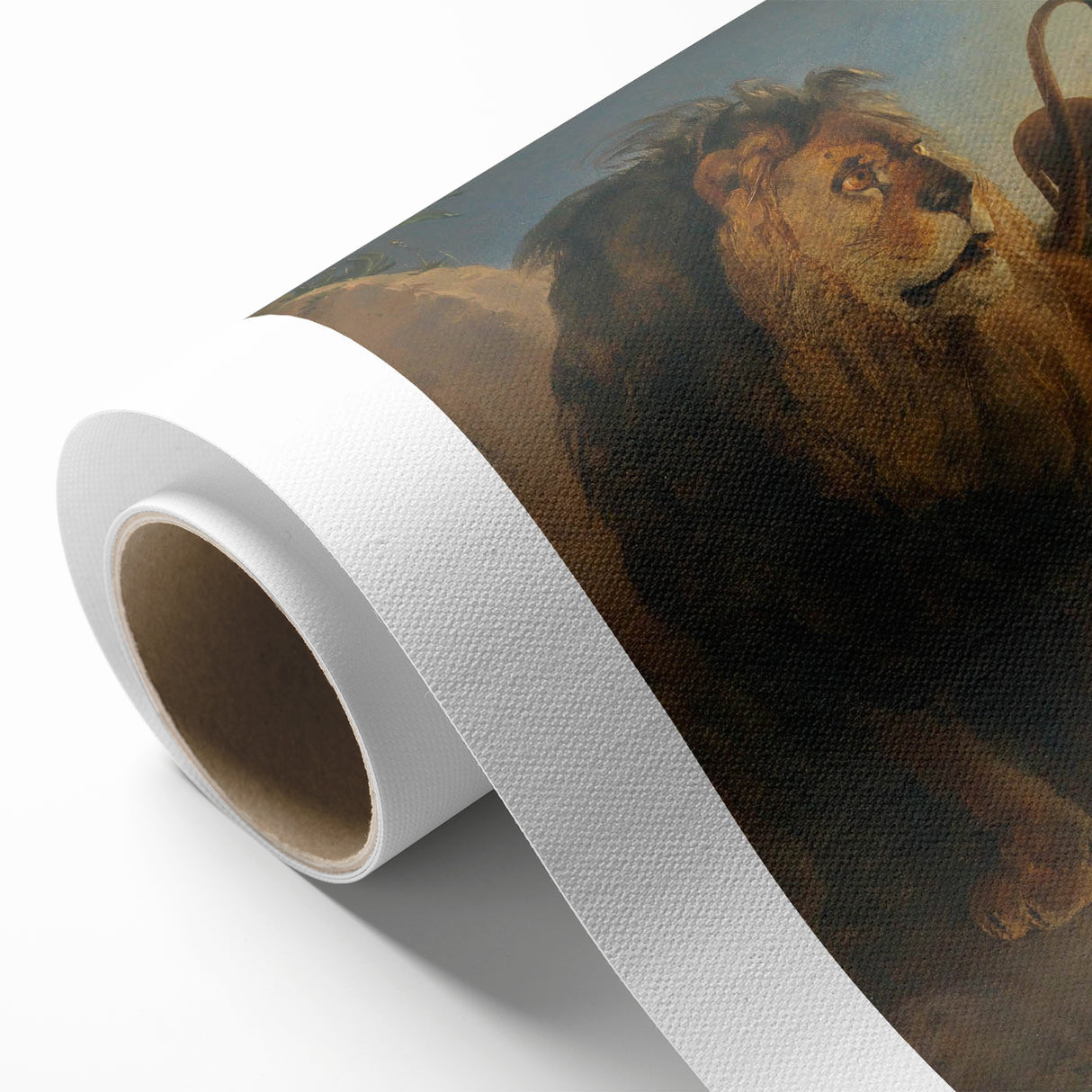 Vintage Animal Art - Majestic Lion at Dusk Antique Wildlife Print