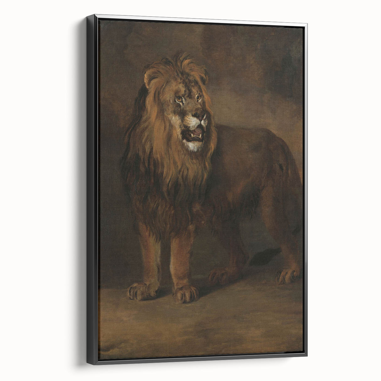 Vintage Animal Art - Fierce Lion Antique Wildlife Print