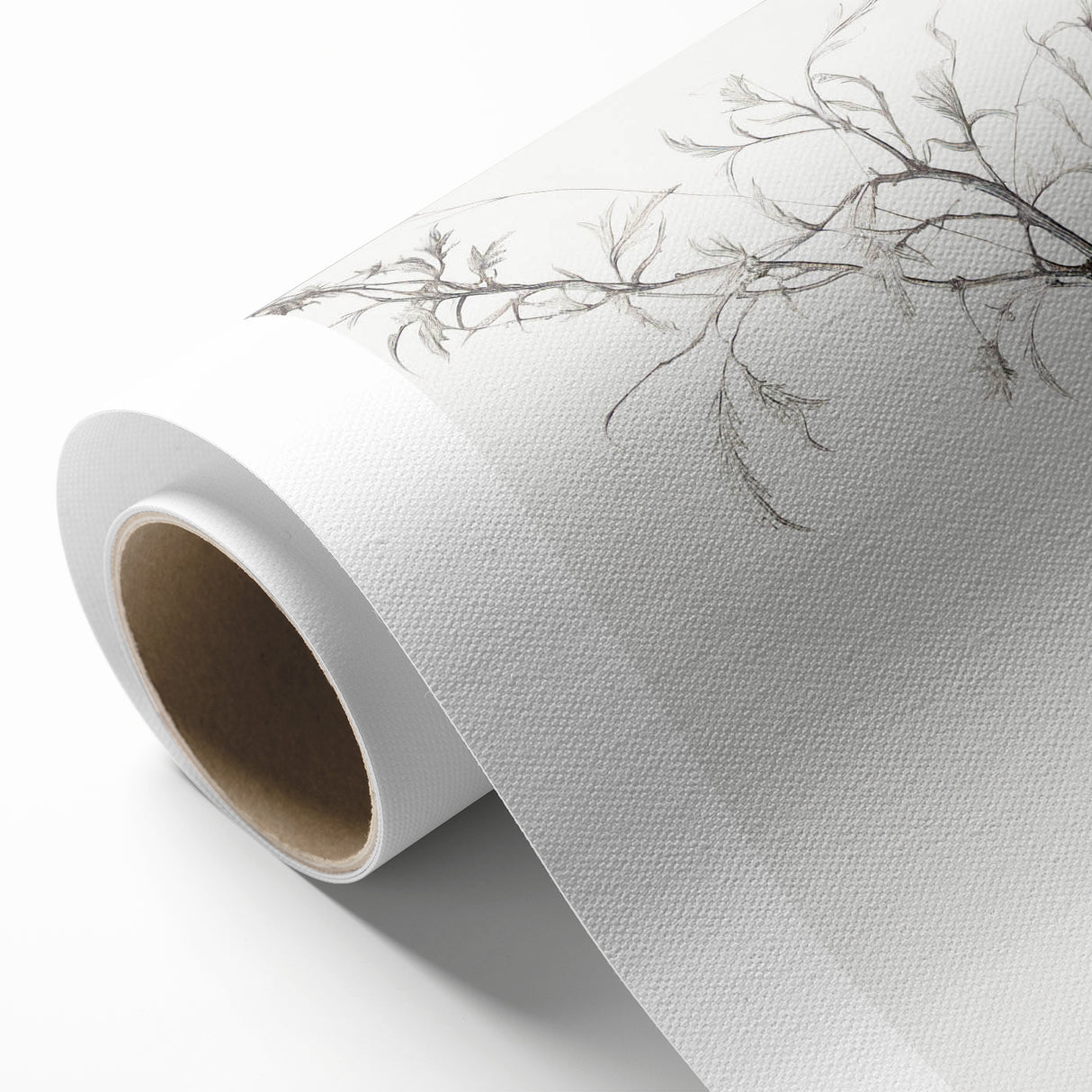 Vintage Botanical Art Prints – Elegant Branch Pencil Drawing