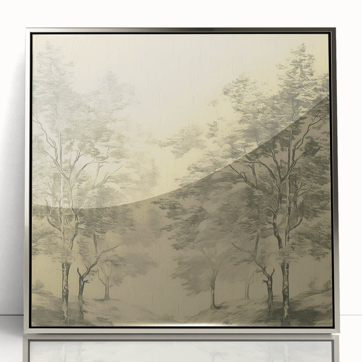 Vintage Botanical Art Prints – Scenic Tree Landscape Drawing