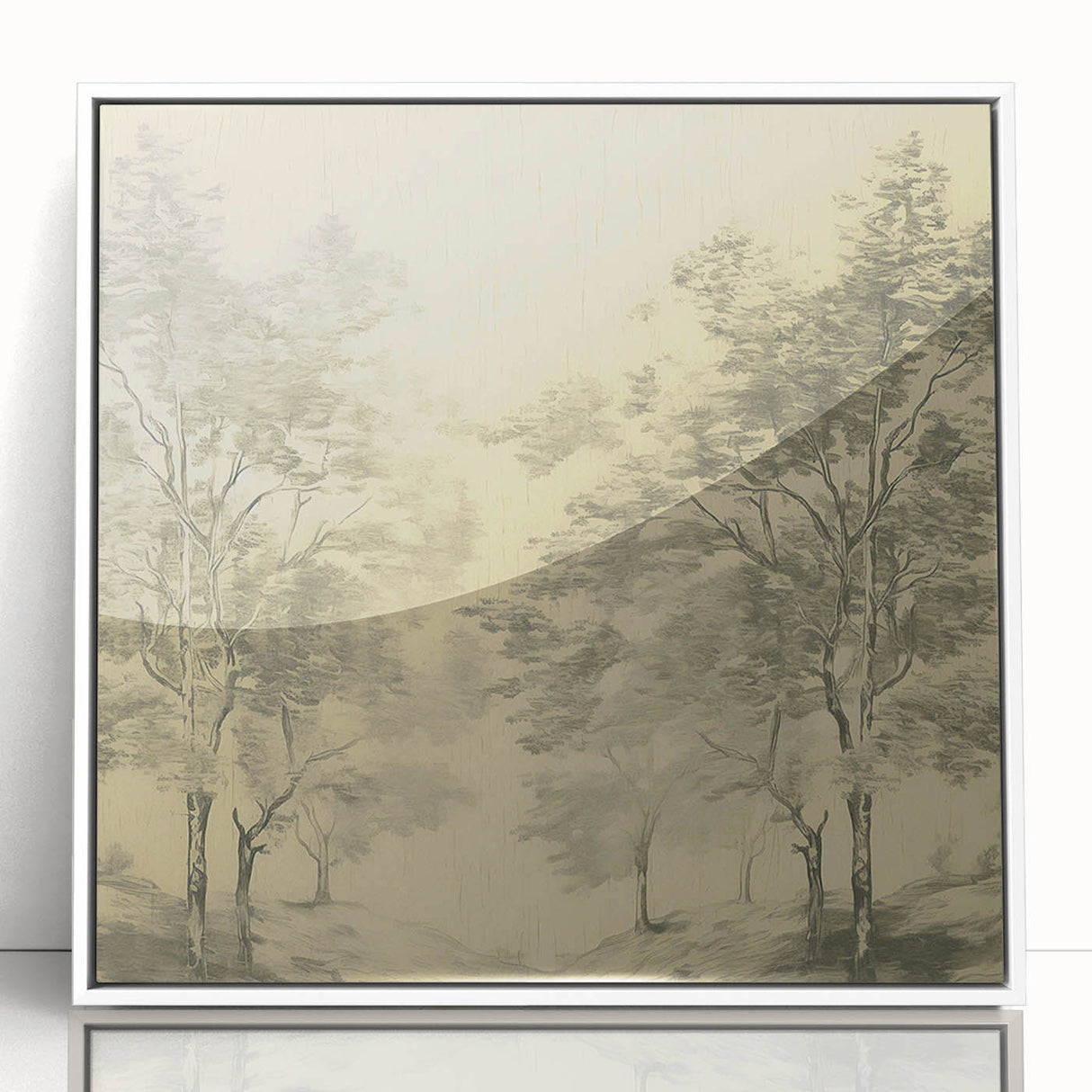 Vintage Botanical Art Prints – Scenic Tree Landscape Drawing