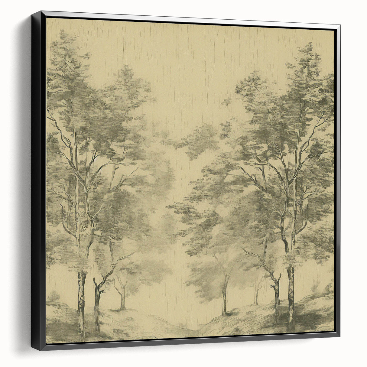 Vintage Botanical Art Prints – Scenic Tree Landscape Drawing