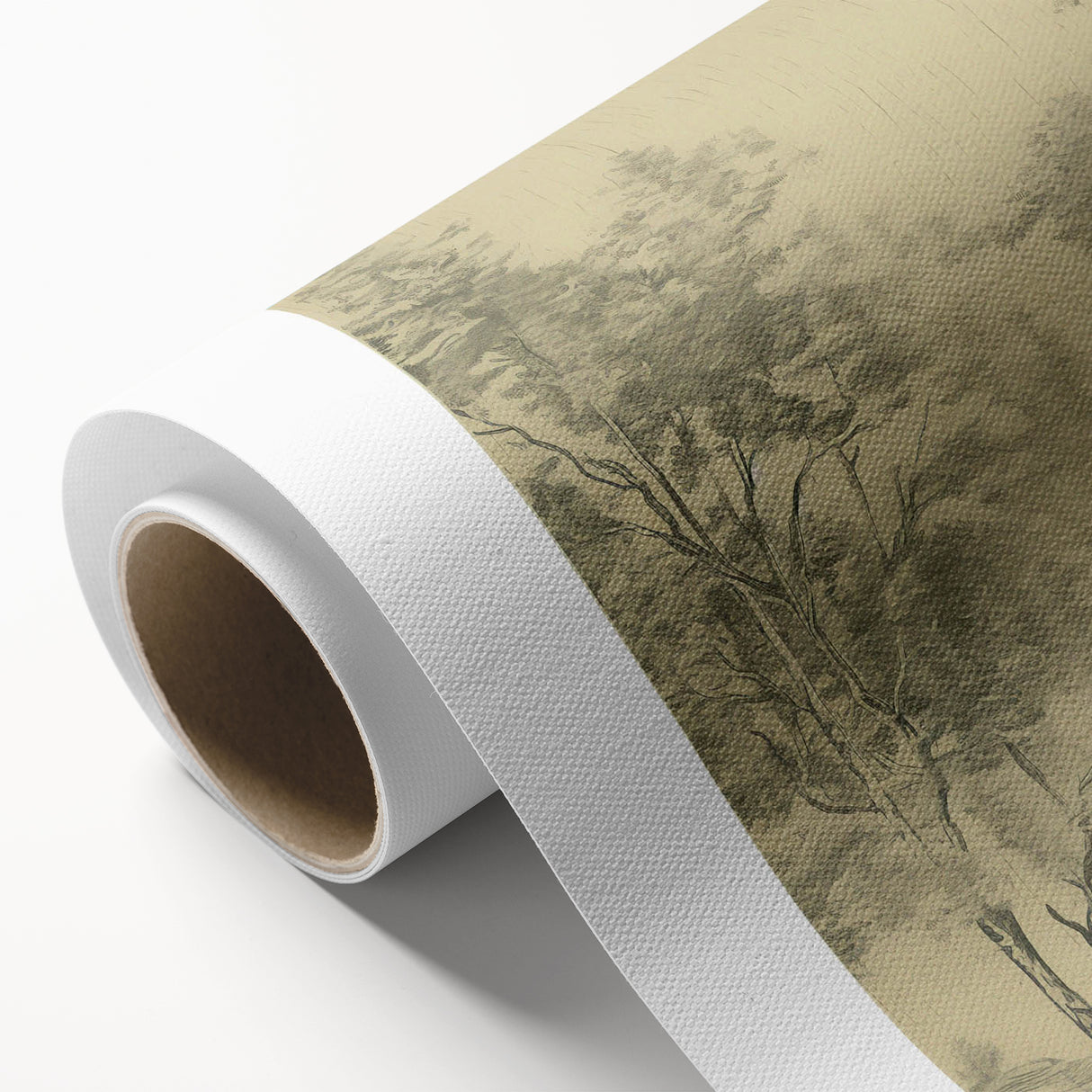 Vintage Botanical Art Prints – Scenic Tree Landscape Drawing