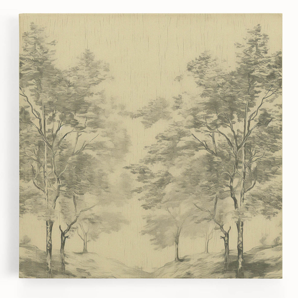 Vintage Botanical Art Prints – Scenic Tree Landscape Drawing