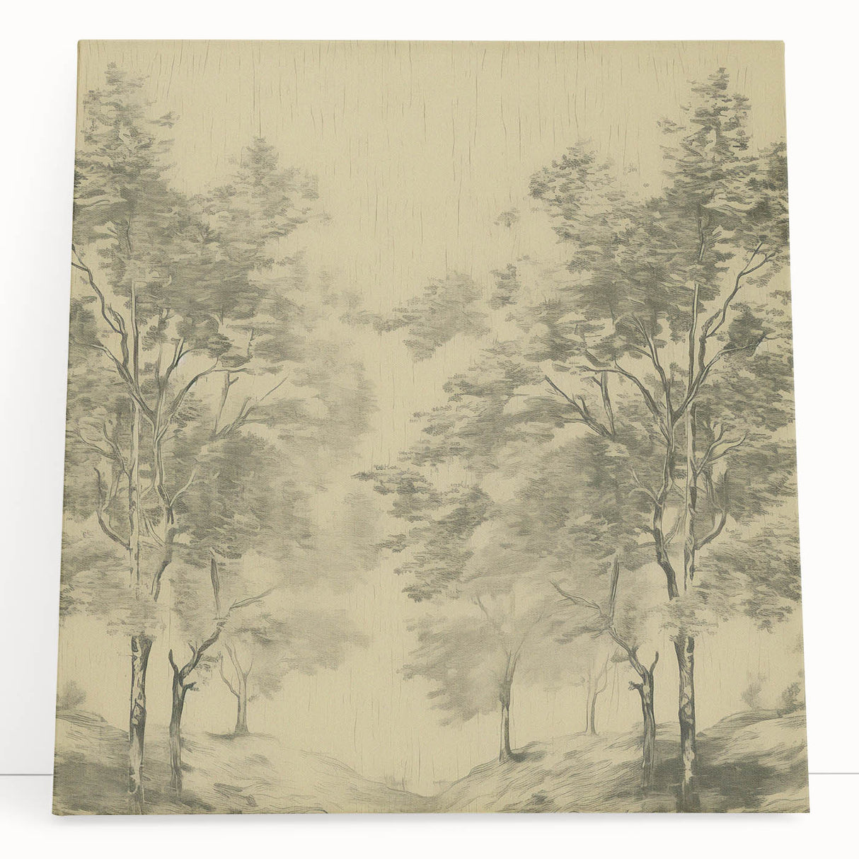 Vintage Botanical Art Prints – Scenic Tree Landscape Drawing