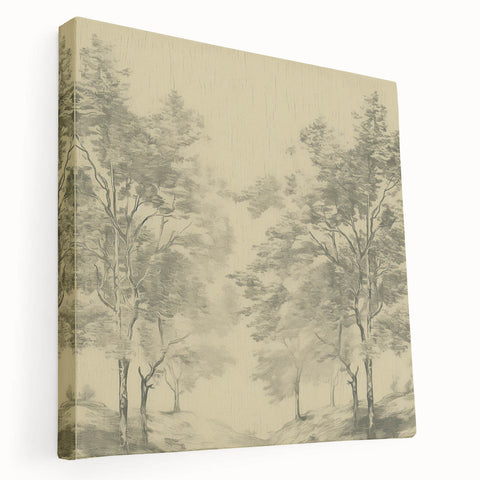 Vintage Botanical Art Prints – Scenic Tree Landscape Drawing