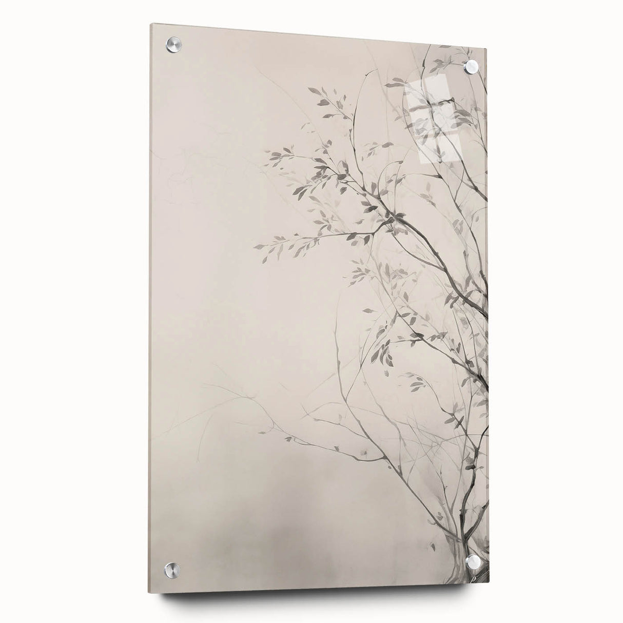 Vintage Botanical Art Prints – Elegant Branch Pencil Drawing