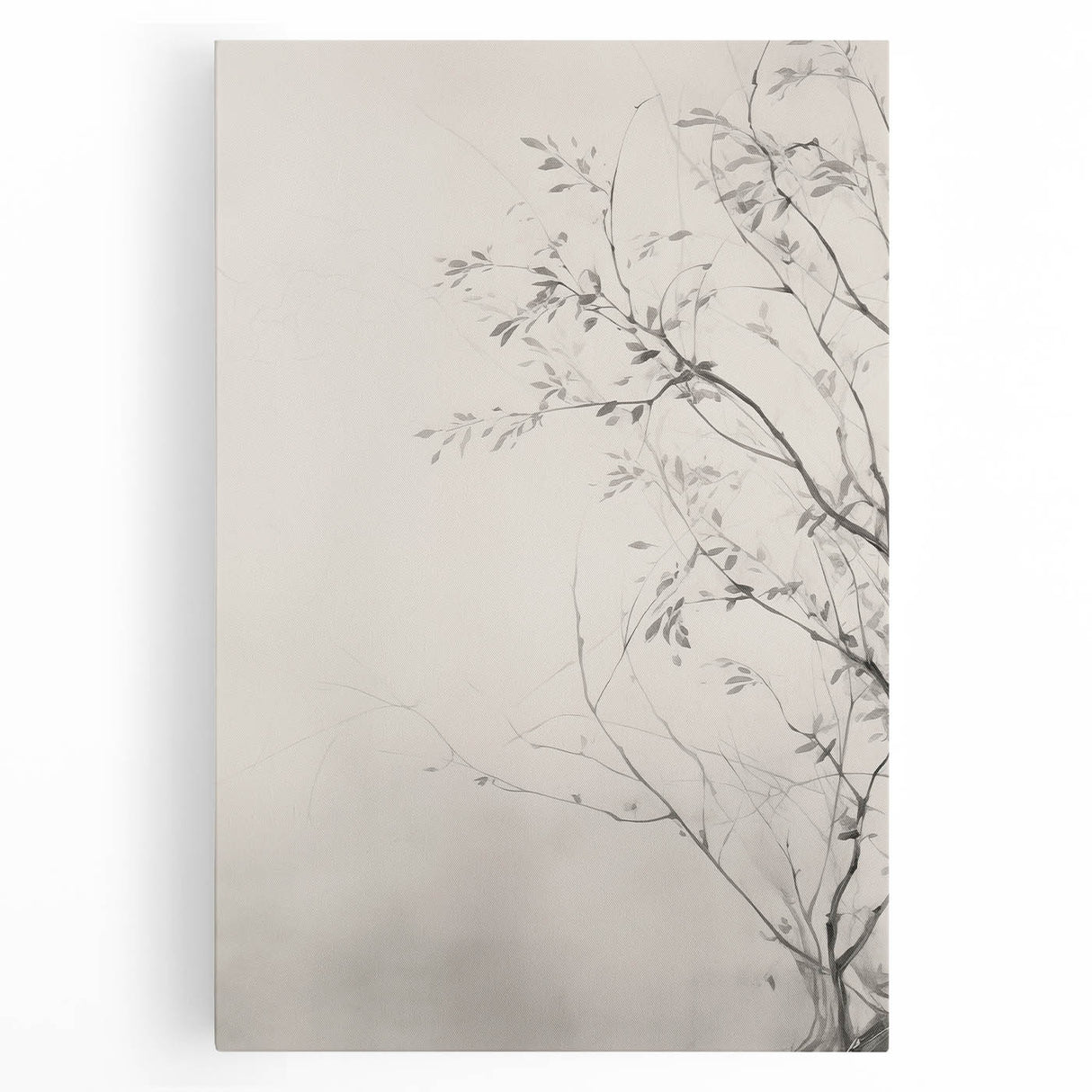 Vintage Botanical Art Prints – Elegant Branch Pencil Drawing