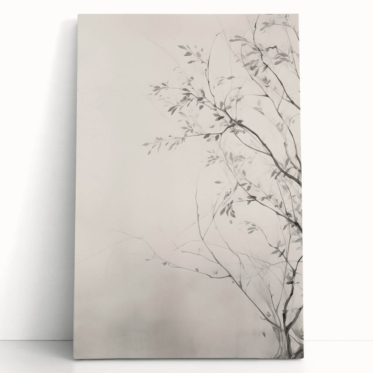 Vintage Botanical Art Prints – Elegant Branch Pencil Drawing