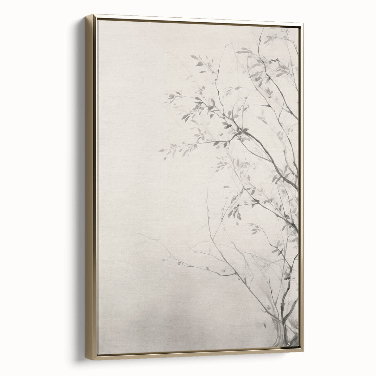 Vintage Botanical Art Prints – Elegant Branch Pencil Drawing