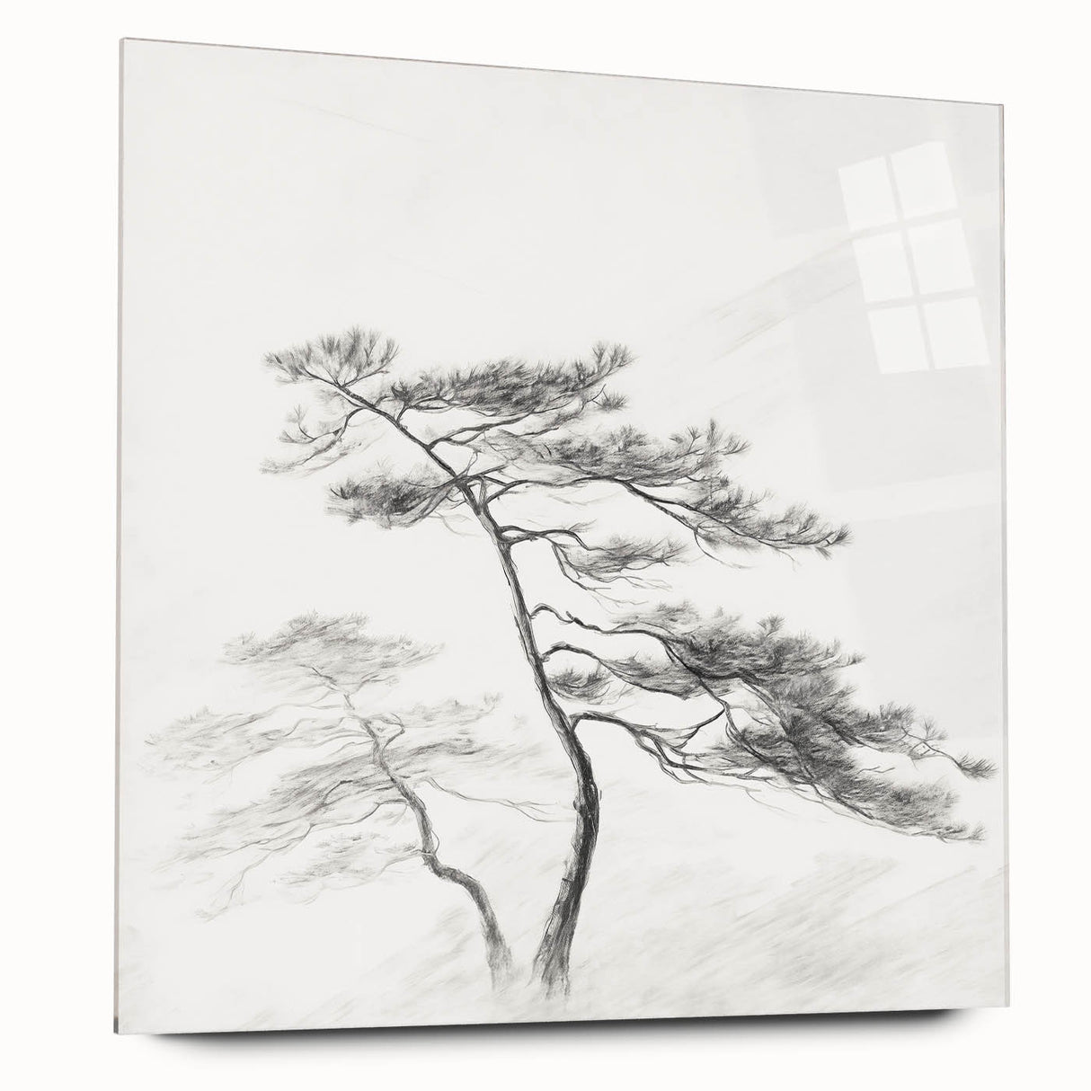 Vintage Botanical Art Print: Elegant Tree Sketch Illustration