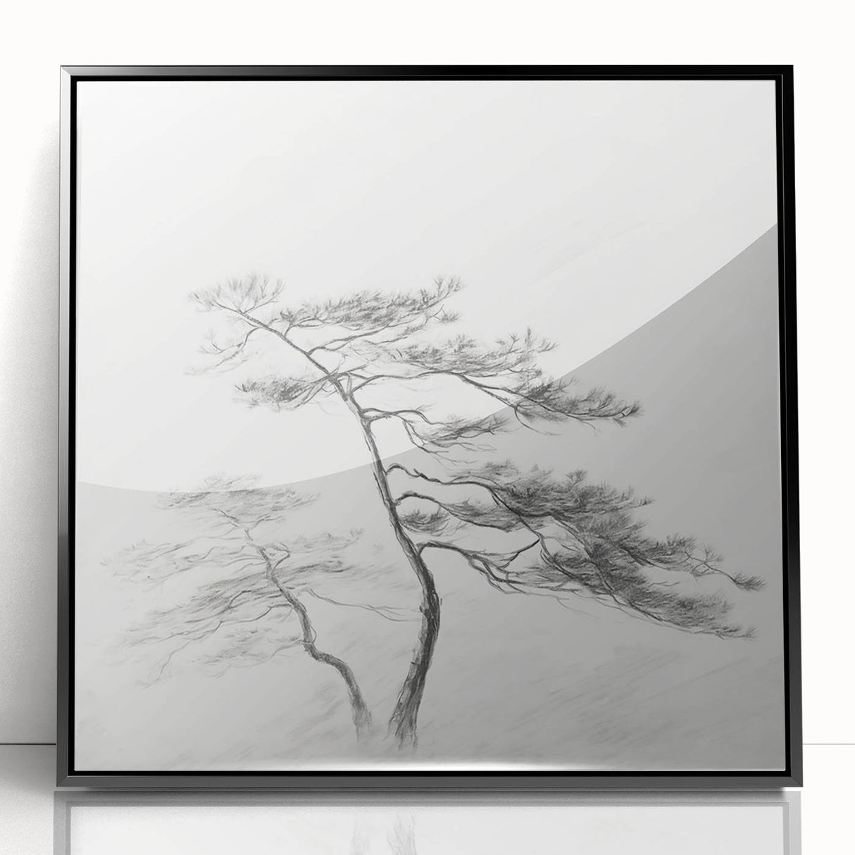 Vintage Botanical Art Print: Elegant Tree Sketch Illustration