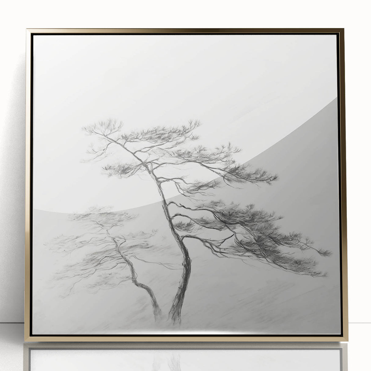 Vintage Botanical Art Print: Elegant Tree Sketch Illustration