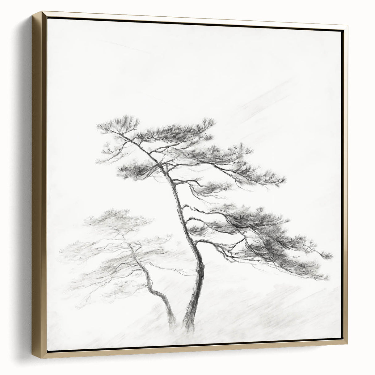 Vintage Botanical Art Print: Elegant Tree Sketch Illustration