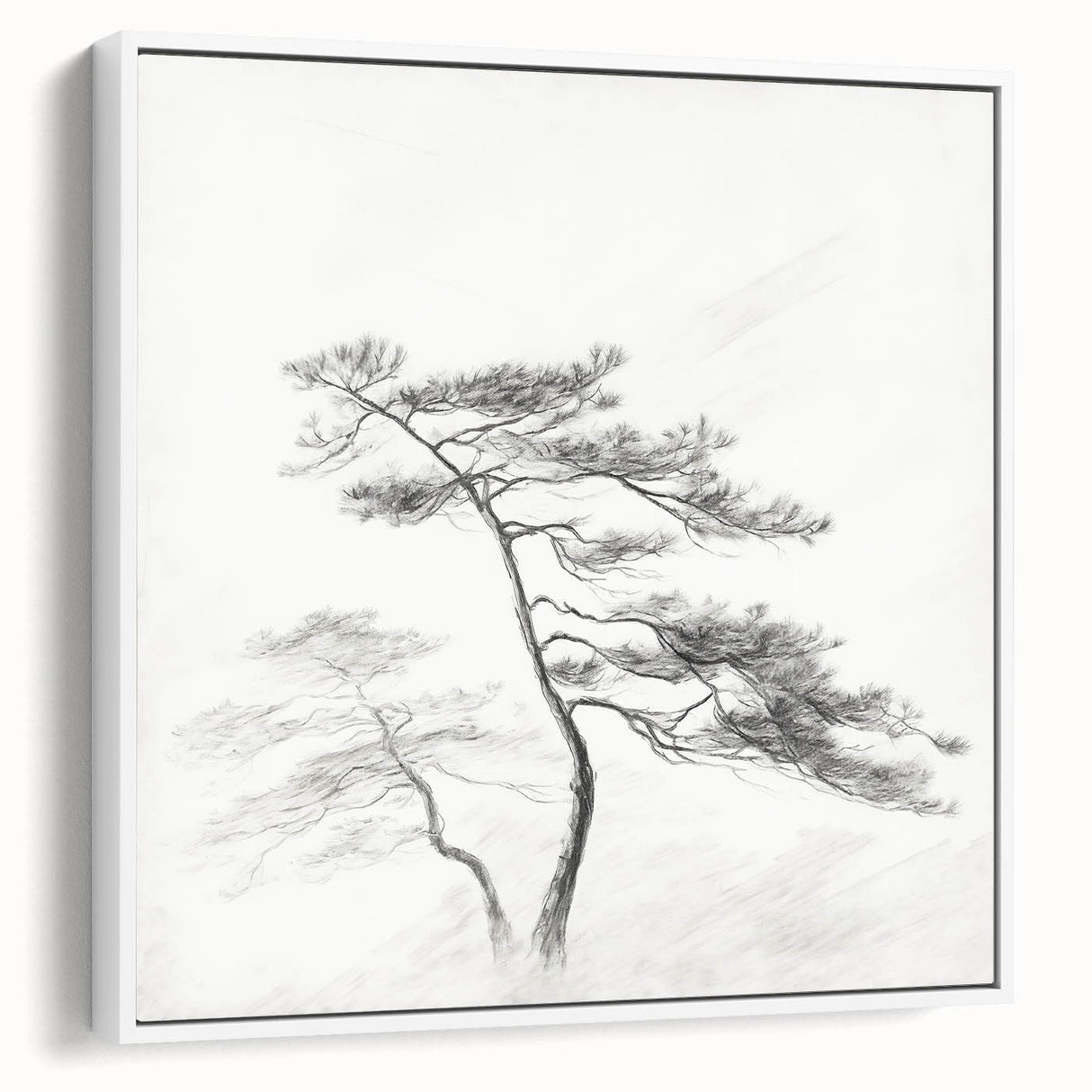 Vintage Botanical Art Print: Elegant Tree Sketch Illustration