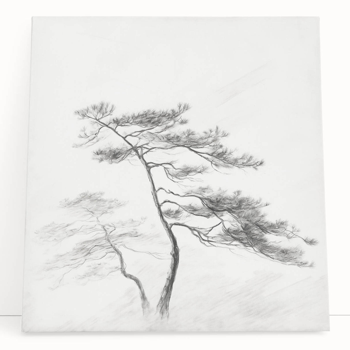 Vintage Botanical Art Print: Elegant Tree Sketch Illustration