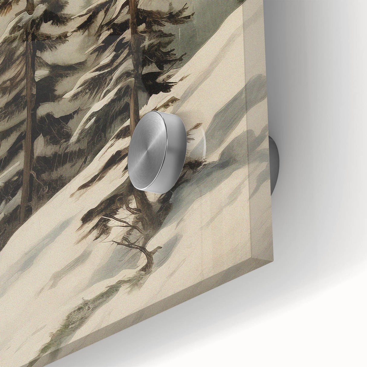 Vintage Winter Landscape Print – Botanical Nature Wall Art