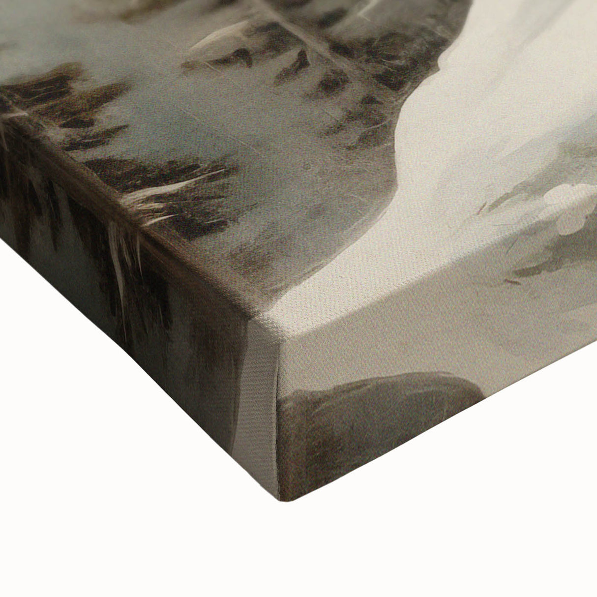 Vintage Winter Landscape Print – Botanical Nature Wall Art