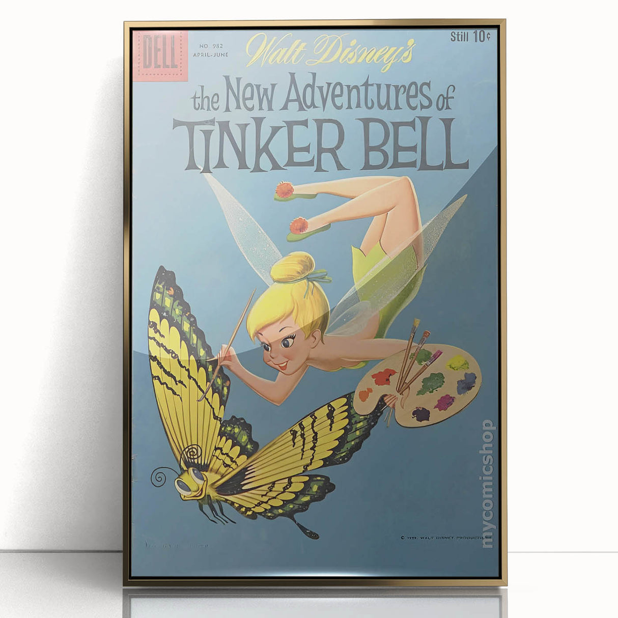 Vintage Comics Wall Art – Tinker Bell Retro Fairy Tale Poster