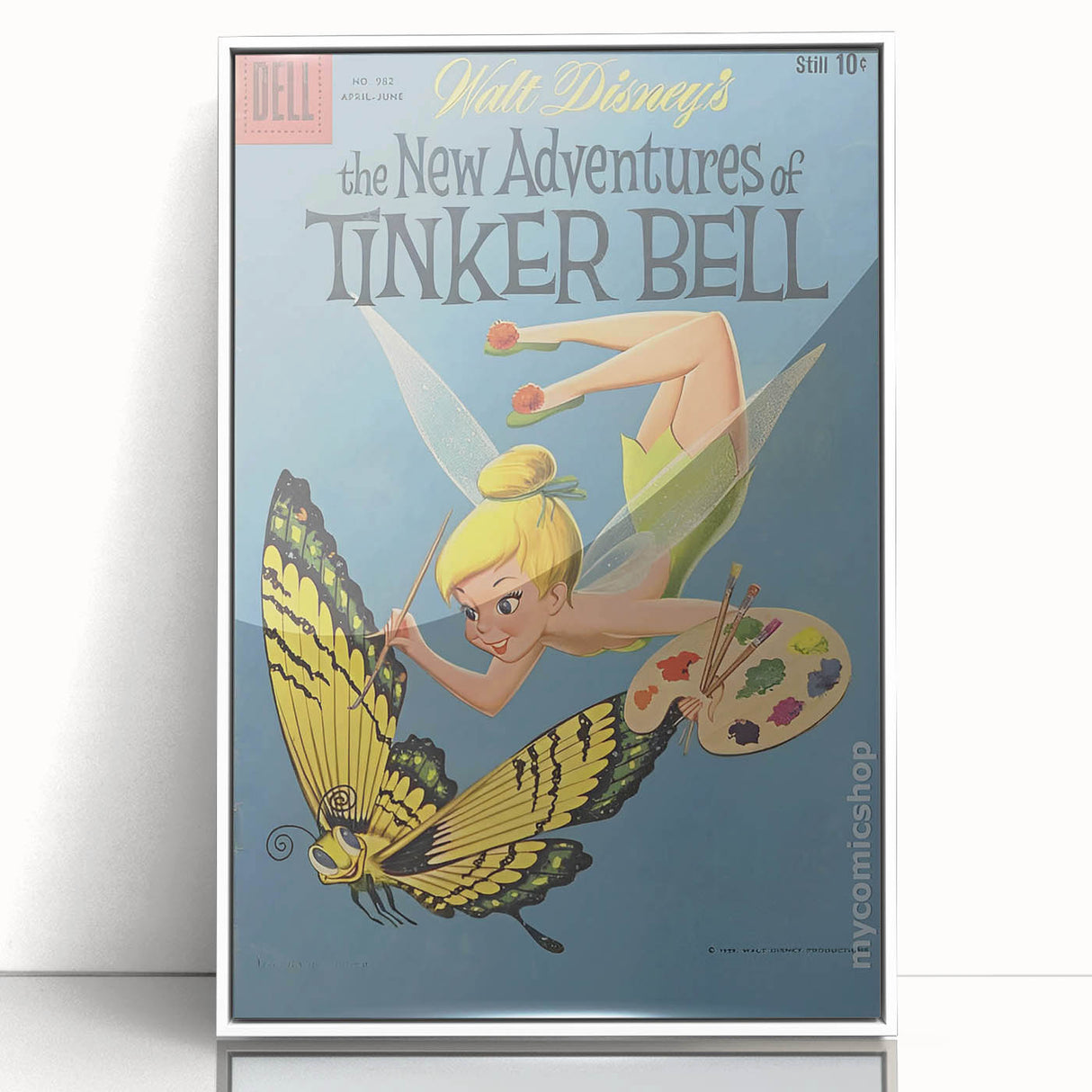 Vintage Comics Wall Art – Tinker Bell Retro Fairy Tale Poster