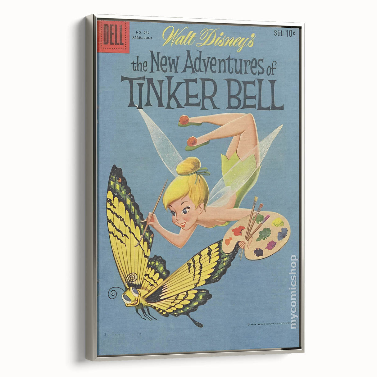 Vintage Comics Wall Art – Tinker Bell Retro Fairy Tale Poster