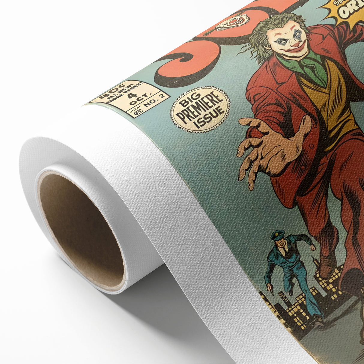 Vintage Comics Wall Art – Joker Retro Villain Comic Book Poster