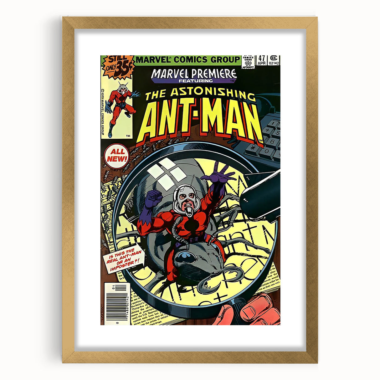 Vintage Comics Wall Art – Ant-Man Retro Superhero Poster