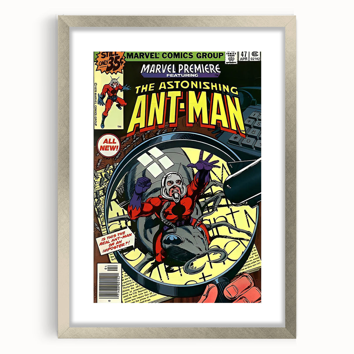Vintage Comics Wall Art – Ant-Man Retro Superhero Poster