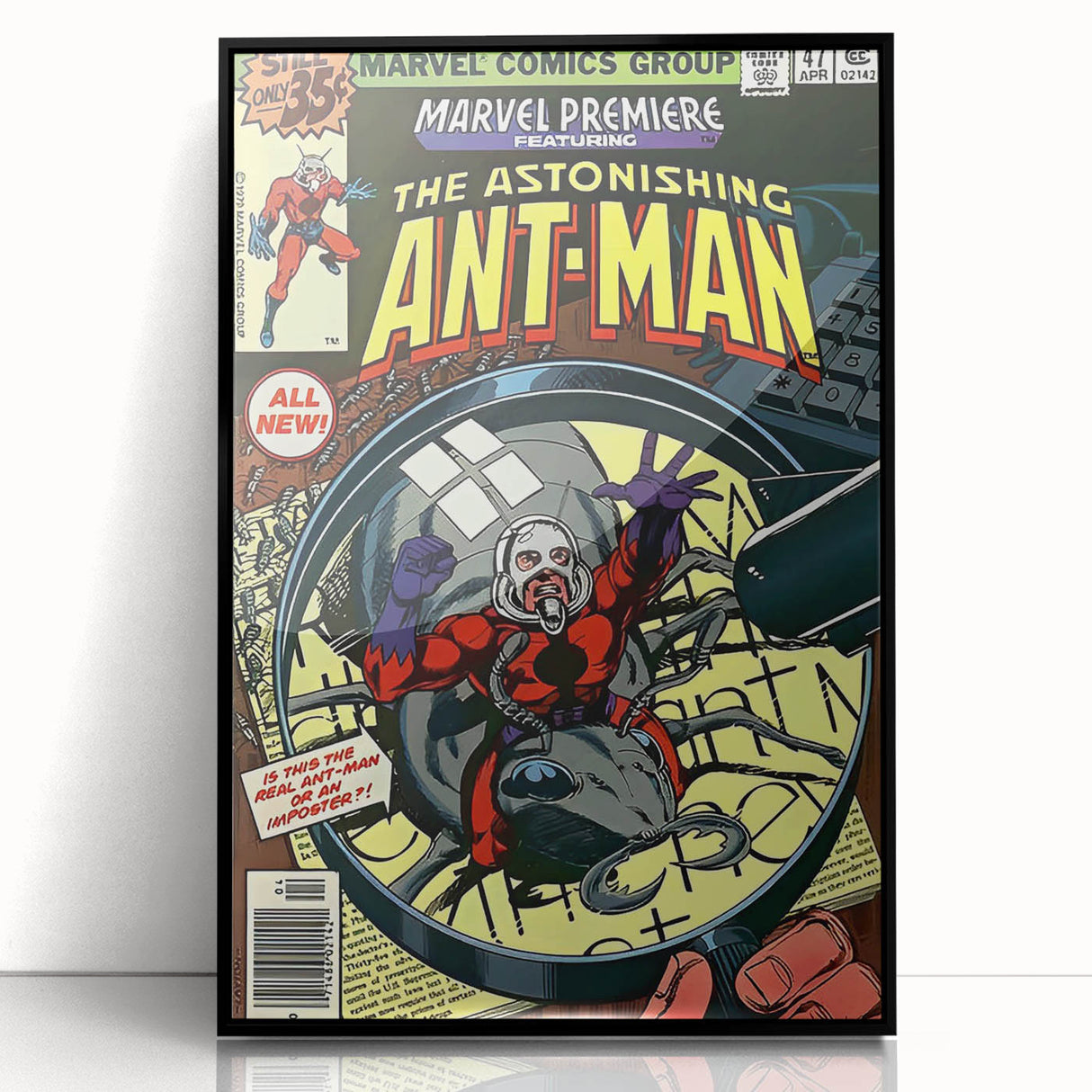 Vintage Comics Wall Art – Ant-Man Retro Superhero Poster